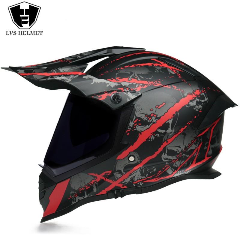 Full Face Motorcycle Helmet With Dual Visors Off-Road Rally Highway Riding Unisex All-Season ABS S M L XL