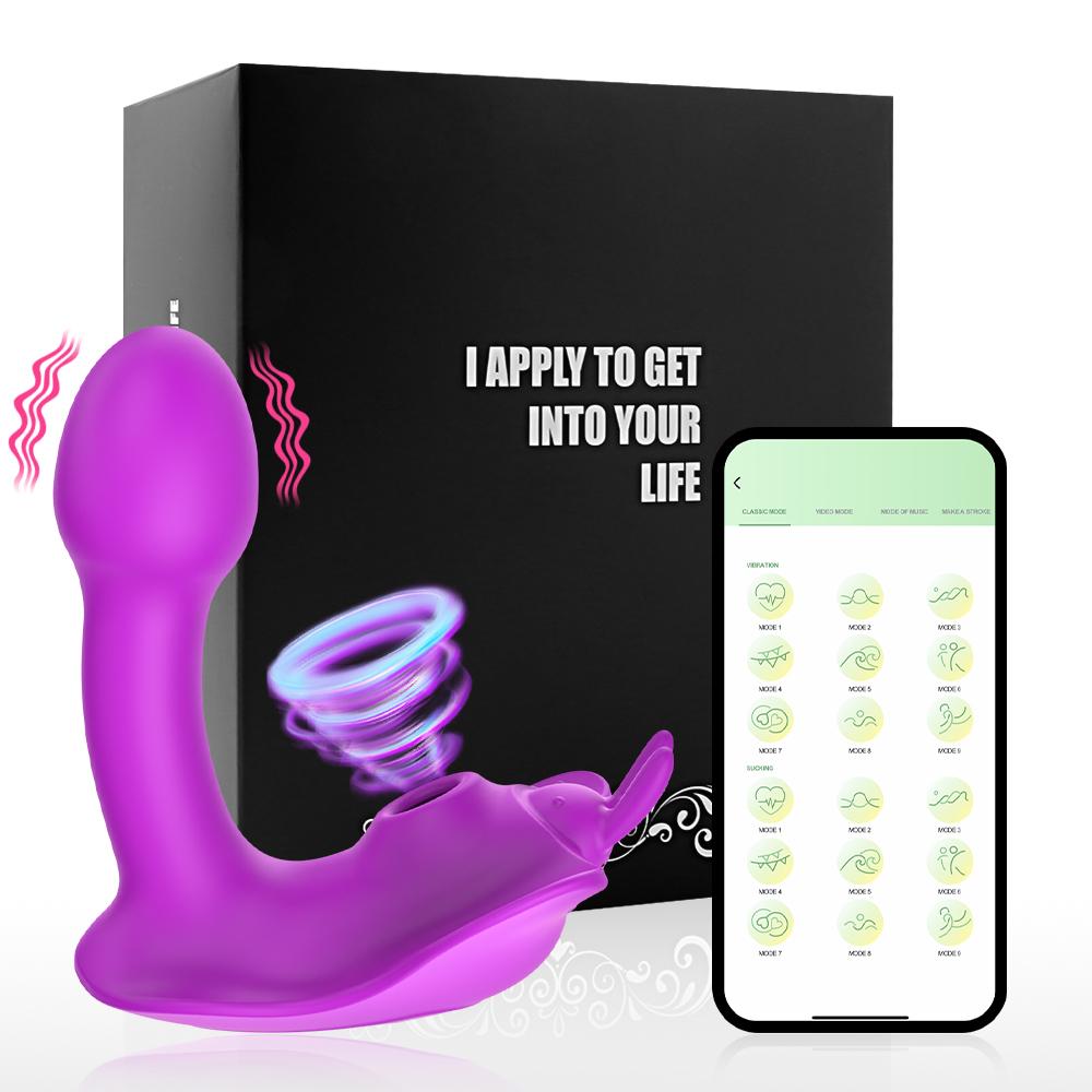 G Spot Suck Bluetooth APP Dildo Vibrator Clitoris Sucker Stimulator Clitoris Femeie Telecomanda Jucării Sexuale pentru Femei Cuplu