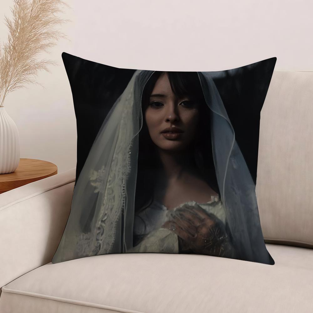 Faouzia Film Noir Singer Pillow Case Office Cushions Suitable For Sofa Car Bedroom Decorative Cushion Cover