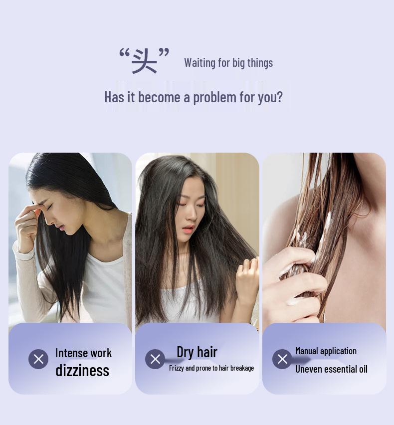 Automatic Essential Oil Scalp Massager Comb for Head Relaxation