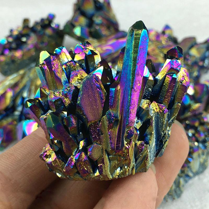 Exquisite Rainbow Titanium Crystal Mineral Specimen For Unique Gift Collections