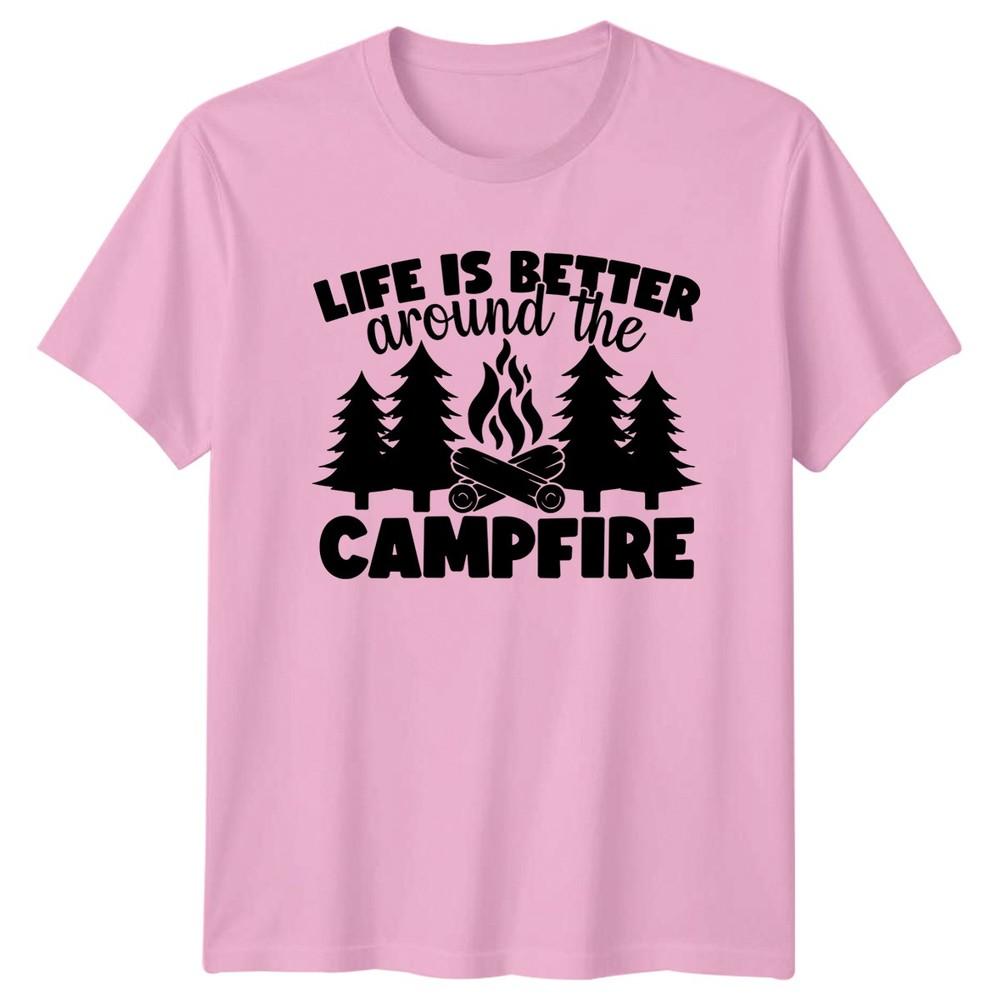 Life Is Better Around The TShirt Campfire Christmas Gift For Him And Her