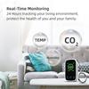 3in1 Air Quality Tester CO2 Temperature Humidity Detector NDIR Sensor Auto Brightness Adjustable