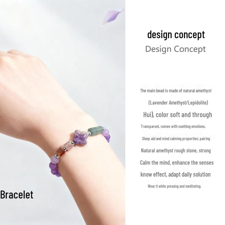 Amethyst Meditation & Soothing Energy Bracelet