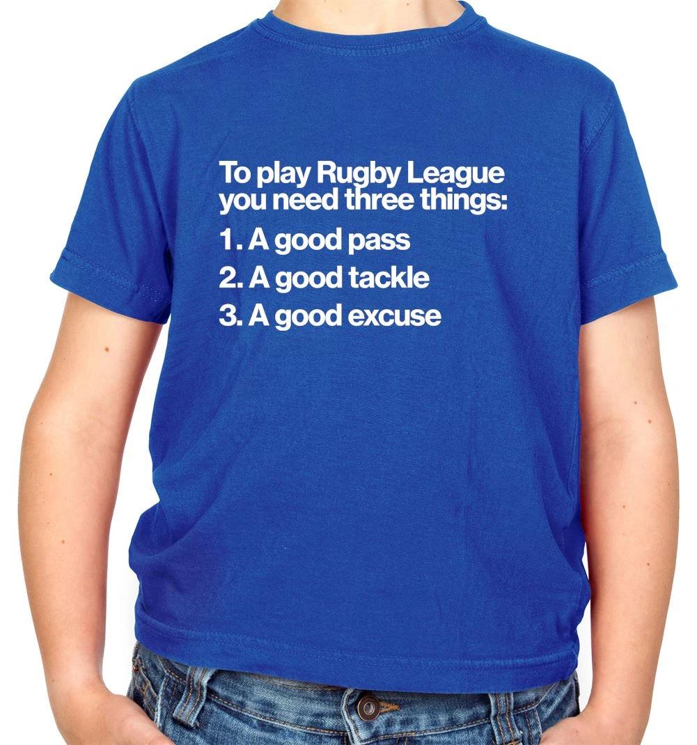 

To Play Rugby League You Need Three Things - Kids T-Shirt - Funny Player Love 130