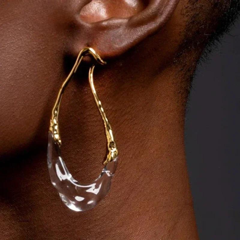Modern Zircon European and American Design Irregular Earrings For Women Party Gifts 2025 Trend New Hot Selling