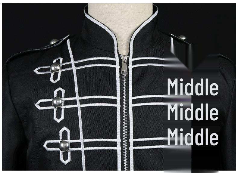 Men's Medieval Steampunk Drummer Gothic Jacket