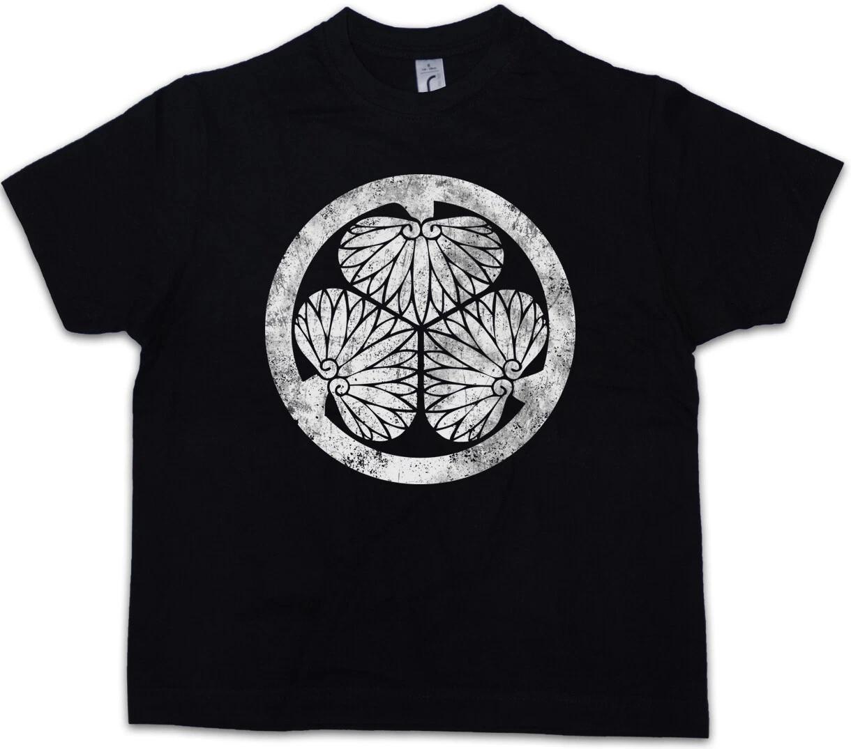 TOKUGAWA CLAN MON Kids Boys kids boys T-Shirt Japan Nobunaga Oda Edo Samurai Ninja 100