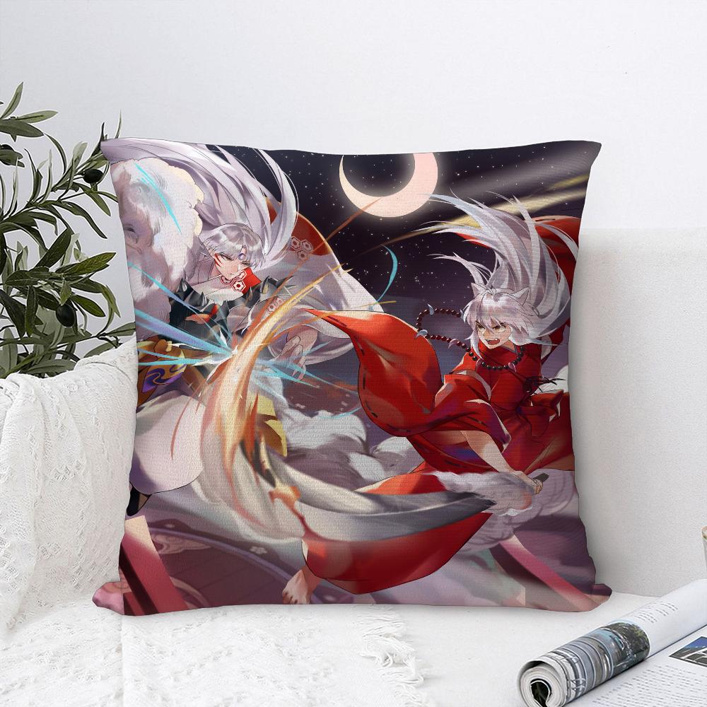 Anime I-InuYashas Pillow Case Sofa Decorative Home Double-sided Print Plush Square Throw Pillow Covers Cushion Decor Cover