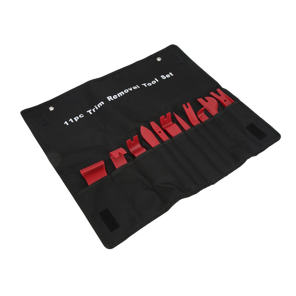 11PCS Set Car Audio Removal Tool Multifunctional Red with Oxford Cloth Bag Maintenance Repair Kit