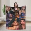 Soft BlanketKids Adult Camping Singer TINI STOESSEL Futtura Album  Throw Blanket Flannel Bedspread Couch Chair Sofa Bed Funny