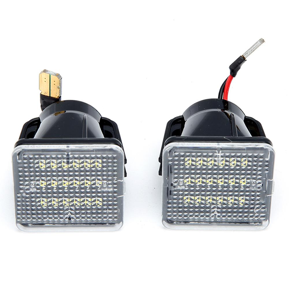1 par 6000K 18 LED registreringsskyltsbelysning Passar för Toyota Tacoma 2016 2019 DC12V