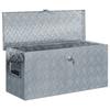 Aluminium Box - vidaXL - 80 X 30 X 35 Cm - Silver - Rust-resistant - Locking System