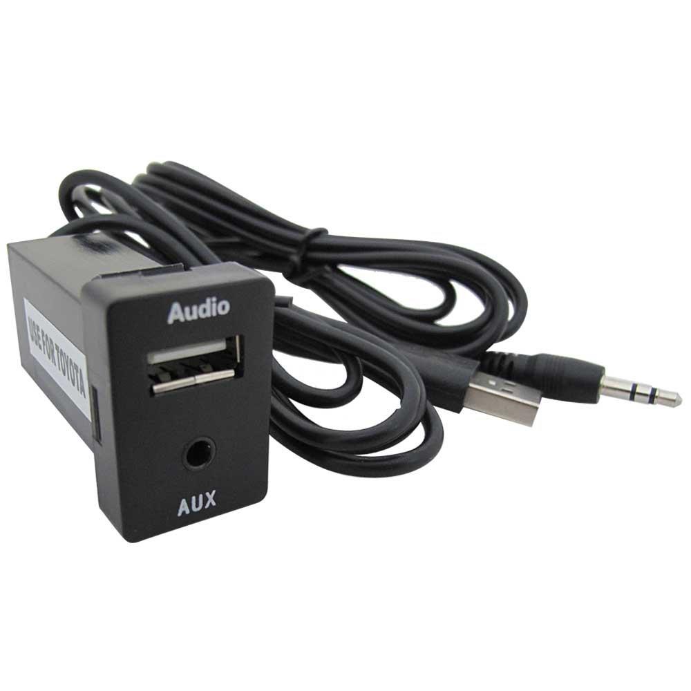 

Комплект для расширения запасного отверстия Mini Jack AUX и USB для автомобиля Toyota Suzuki A ac423 Совместимый продукт