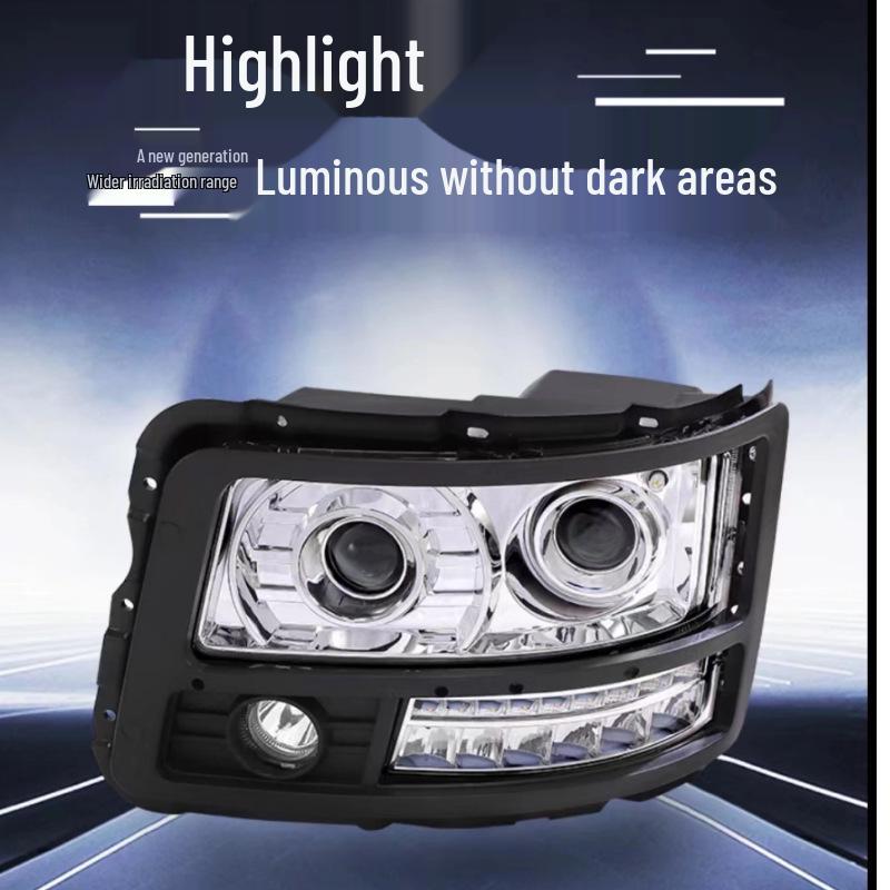 Delonghi F3000/M3000 All-LED Headlight Assembly: Super Bright Focus for Shaanxi Auto Driver s Side (Left)