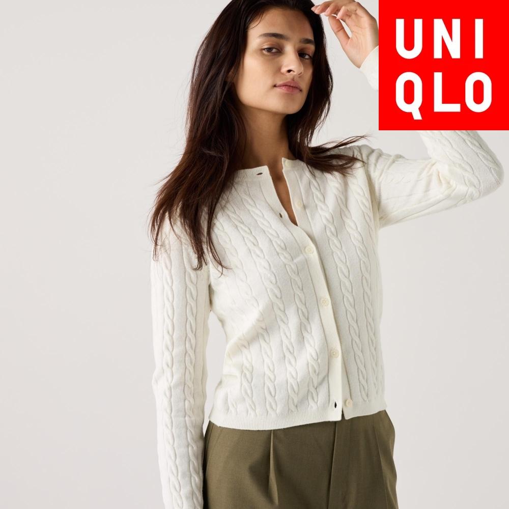 

Кардиган Uniqlo Cable с круглым вырезом 10 PINK/WOMEN XS