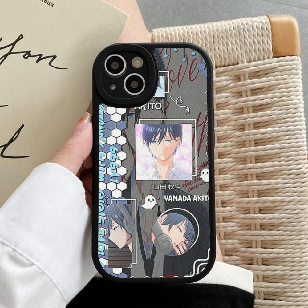 Anime My Love Story Yamada kun Lv999 Phone Case Hard Leather For iPhone 14 13 12 Mini 11 14 Pro Max Xs X Xr 7 8 Plus Fundas