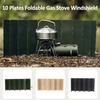 Windproof Kitchen Gas Stove Screen Metal Alloy Stove Windscreen Outdoor Stove Wind Shield  Outdoor