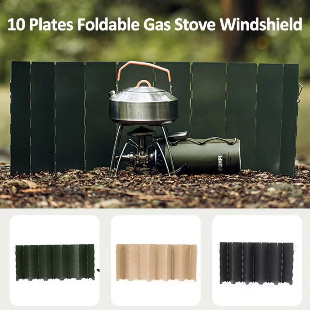 Windproof Kitchen Gas Stove Screen Metal Alloy Stove Windscreen Outdoor Stove Wind Shield  Outdoor