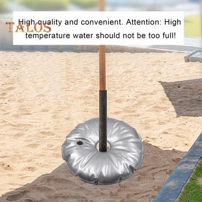 Weight Bag for Feather Flag Base Collapsible Round Flagpole Base Waterproof Easy To Fill Weight Water Bag Portable Base for Beach Sun Umbrella