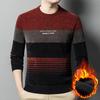 Men's Long Sleeves In The Elderly Warm Dad Pullover Casual Knitted Sweater