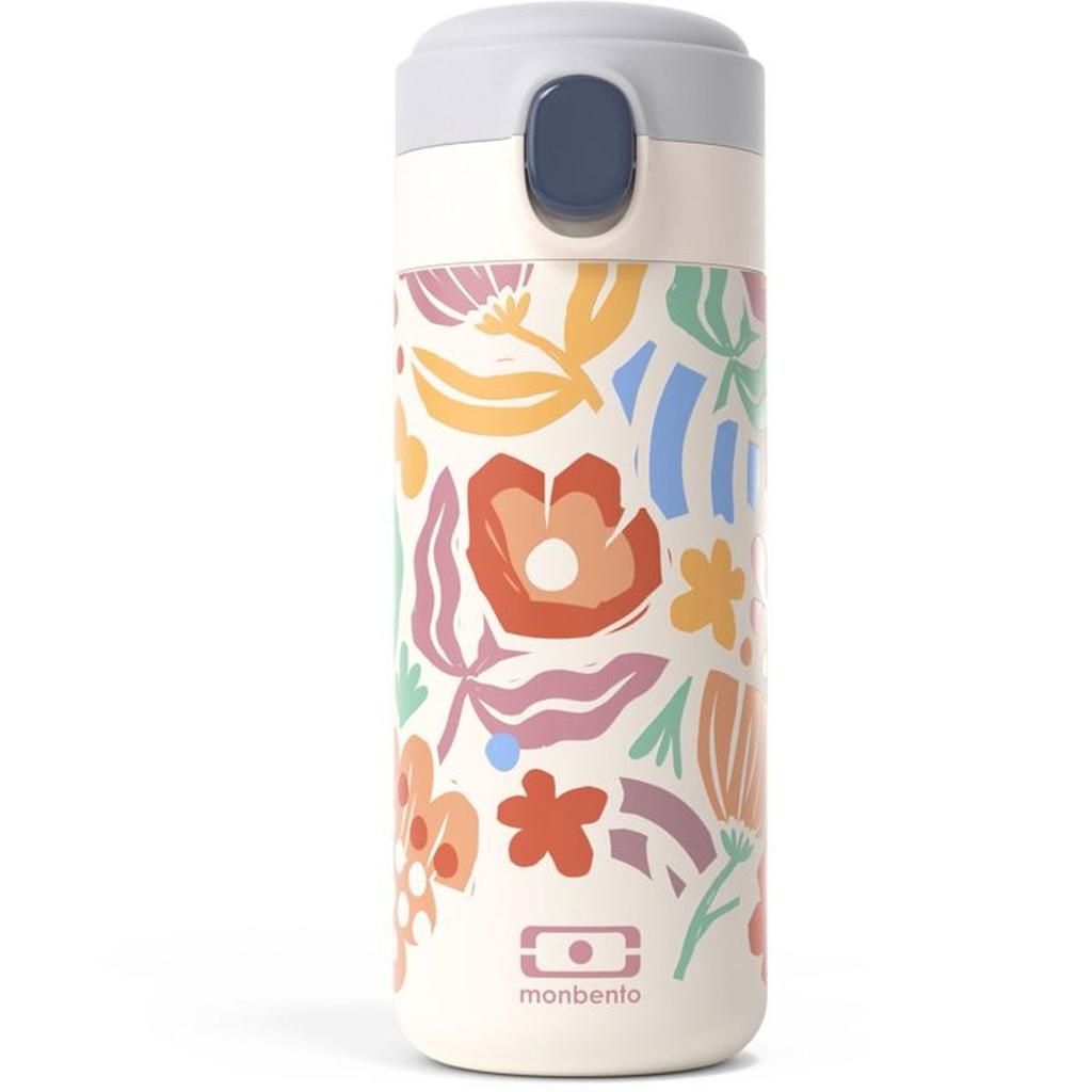 Gourde isotherme a bec verseur - MONBENTO - Enfants - Bouchon ouverture rapide - Pop Paper Cut