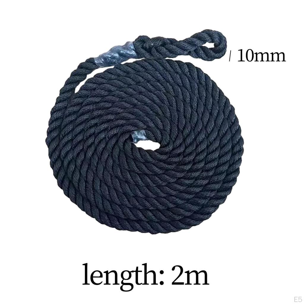 2 Meter Boat Mooring Rope, Twisted Dock Line, Multipurpose for Small Boats