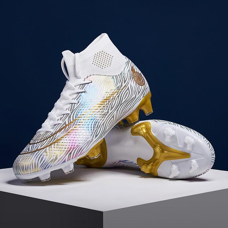 

Высокие носки футбольные бутсы AG длинные шипы сломанные шипы TF шипы тренировочная обувь молодежная обувь для футбольных игр для старшеклассников мужская и женская 35