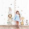 Baby Room Height Growth Chart Removable Wall Sticker Jungle Animals Ruler Decal Kids Children Bedroom Measurement Decor