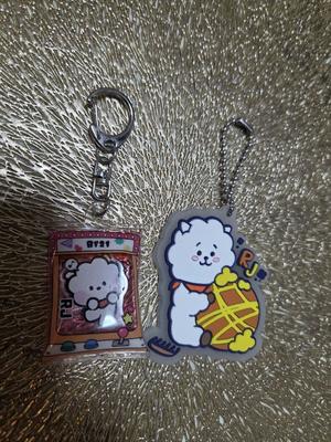 [USED] BTS BT21 RJ Jin Keychain Korean Idol K-POP