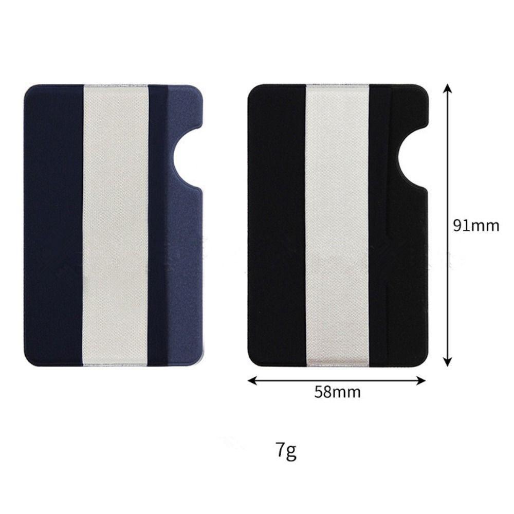 Support de carte de téléphone en tissu élastique anti-chute Bande élastique Poche pour cartes de crédit d'affaires Portefeuille pour téléphone portable