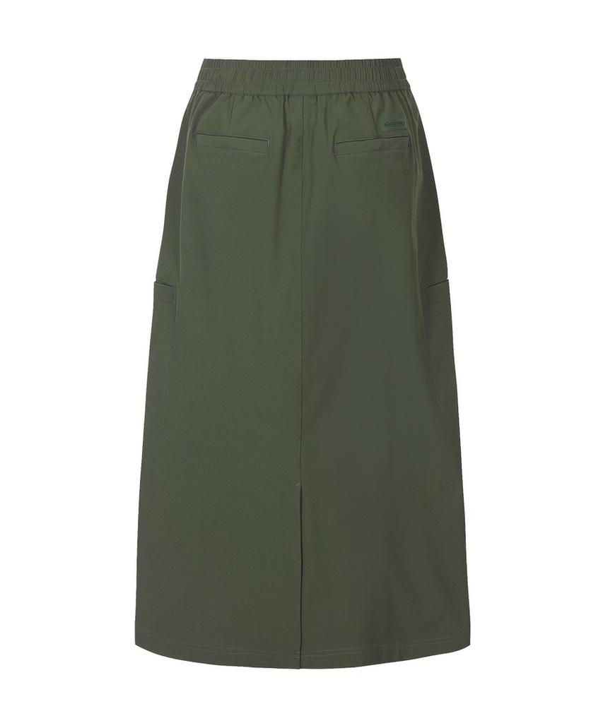 DISCOVERY EXPEDITION Women'S Stretch Woven Training Cargo Skirt (D/Khaki)