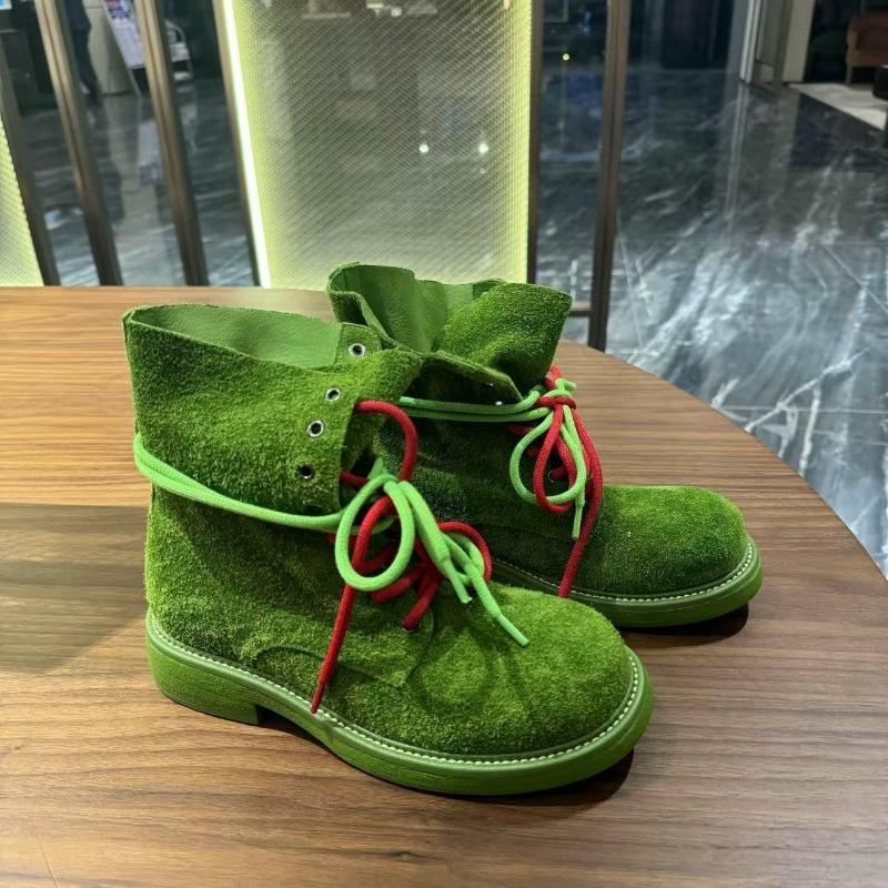 Strap leather Martin boots women's new versatile breathable casual short boots fashion thin boots tide