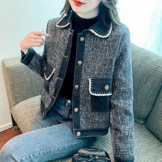 

Женская зимняя куртка из бархатного денима 2023 года: Стильный, модный дизайн для женщин XL