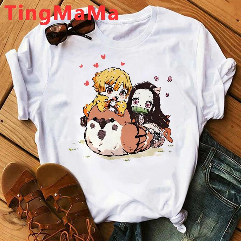 Demon Slayer Rengoku T Shirt Unisex Kimetsu No Yaiba Tshirt Anime Uzui Unisex Cartoon Tanjiro Inosuke Zenitsu Nezuko T-shirt Unisex