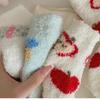 Thicken Coral Fleece Socks Warm Sleep Socks Cartoon Fuzzy Floor Socks  Women Socks