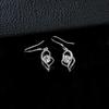 S925 Sterling Silver Heart-Shaped Rhinestone Earrings – Twisted, Hollow Design Dangle for Women, Perfect Versatile Gift