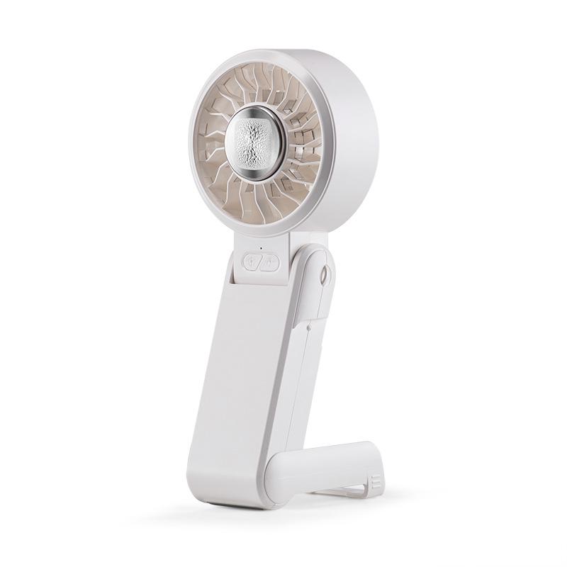 2026 Mini Fan: High-Speed Cooling, Digital Display, Ice Pack, Handheld, Foldable, Neck-Hanging 193*80*43mm
