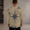 Men S Plus Size Round Neck Long Sleeve Vintage American Flag Printed Pullover T Shirt Straight Hem