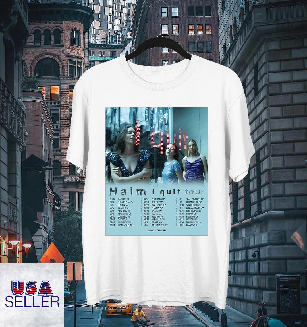 HAIM BAND 2025 I Quit Tour T SHIRT FULL SIZE S-5XL M