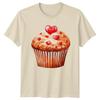 Cupcake Hearts Dessert Food Graphic Tee Unisex Top