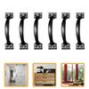 6pcs/8pcs/10pcs/12pcs Iron Door Handles Metal Door Pull Knobs Cabinet Drawer Pulls Barn Cupboard Knob Dresser Sliding Grips