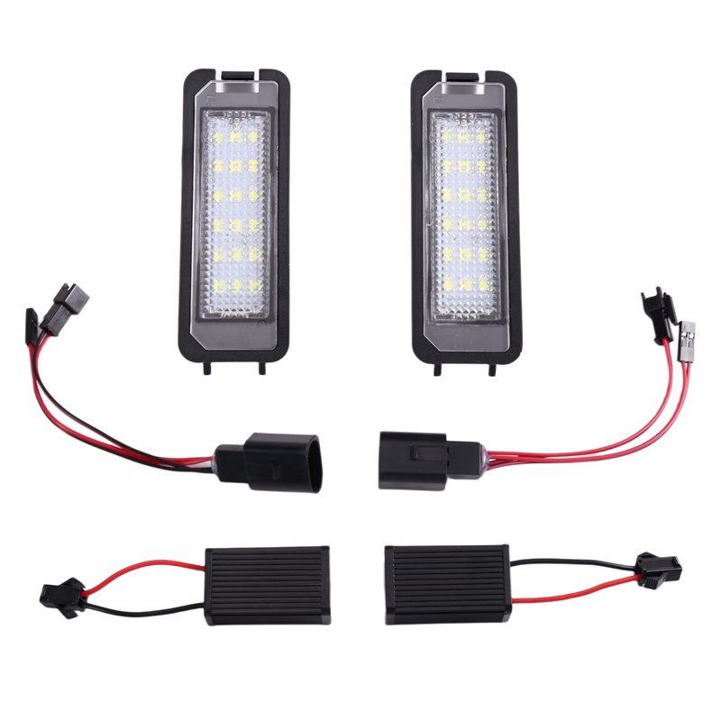 A82M-LED License Plate Light For For VW Golf MK4 MK5 MK6 Passat CC EOS Polo Scirocco Number Plate Illumination