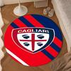 1PC Football Cagliari Design Round Rug for Livingroom,Bedroom, Palyroom, Chair Rug, Area rug, Circle Carpet, Large Size Fan Christmas gift