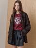 Maxza Pitch-Finished Cracked Faux Leather Work Jacket