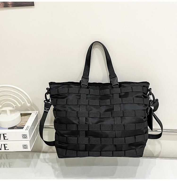 

Мужская повседневная сумка через плечо большой вместимости, модный плечевой рюкзак, сумочка, дорожная сумка-тоут, спортивная фитнес-сумка чёрный