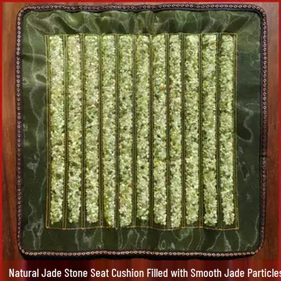 Granular Jade Cooling Seat Cushion with Xiuyan Jade Stones