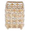 Stainless Steel Makeup Brush Holder Square Design Large Capacity Make Up Storage Cup Silver Gold Cosmetic Brushes Storage