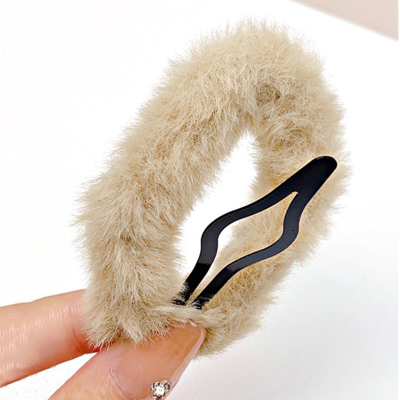 Neue Vintage Wolke Plüsch Haar Clips Elegante Einfarbig Haarnadel Barrettes Haar Klemme Clip Mode Frauen Haar Zubehör Kopfbedeckungen