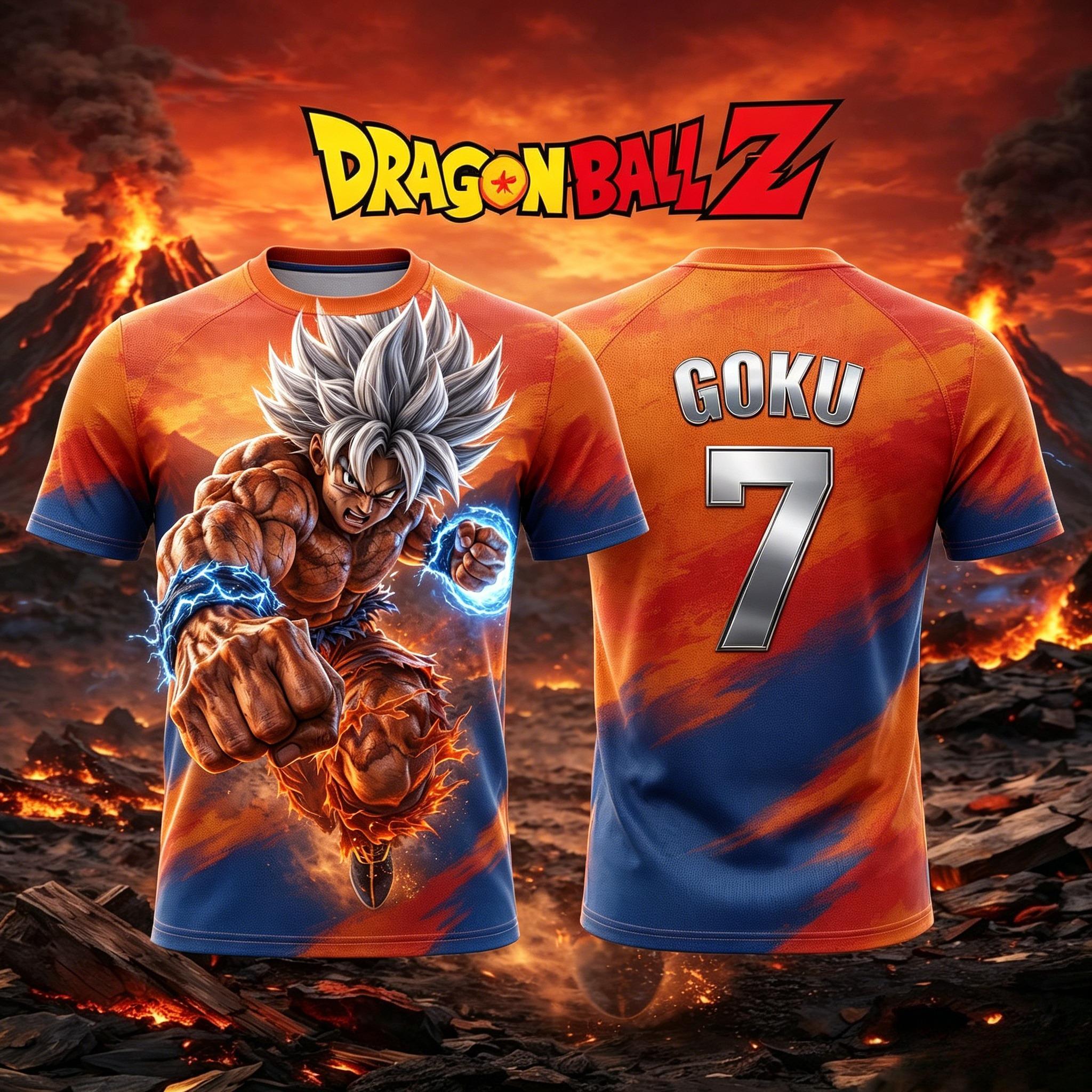 Мужская футболка-майка для взрослых Dragon Ball №10/7 Goku с 3D-печатью Футбольная майка Детская футболка с аниме Специальная детская майка Y2k 4XL